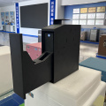 Small wall-mounted handgun safe with biometric fingerprint