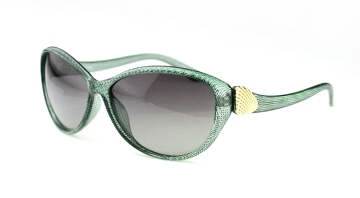 Fashion Sunglasses with Big Green Frame