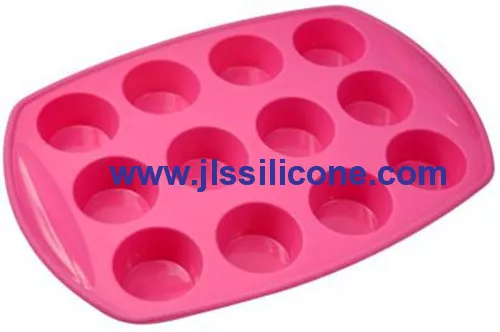 12 Cavity Cake Or Candy Bakeware Silicone Baking Molds 