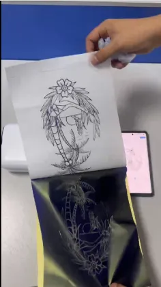 Tattoo Kit: Transfer Stencil Machine Copier Printer Thermal Kit