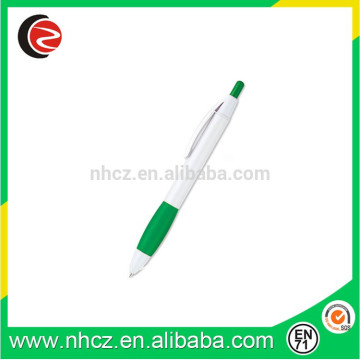 green plastic ball pen, promotional advising ball point pen