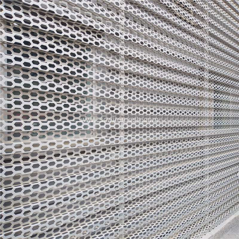 Architectural Perforated Metal Sheet Screenwall