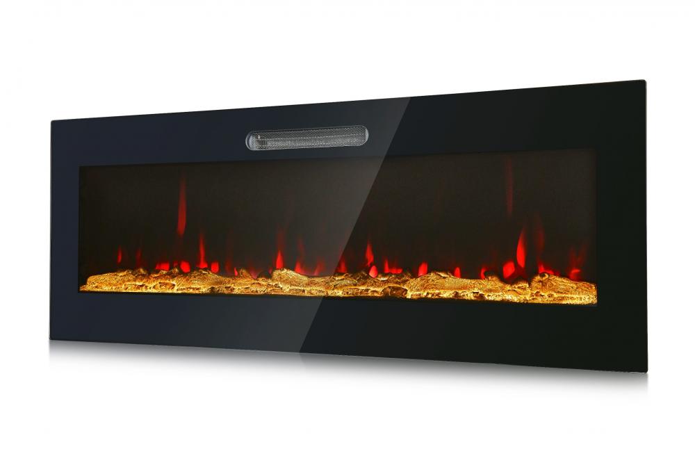 50 Inch Wall Mounted Fireplace with Remote Control