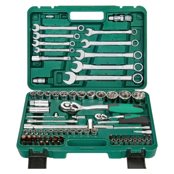 78pcs 1/4-inch Socket Set Car Tool Ratchet Torque Wrench Combo Repair Kit