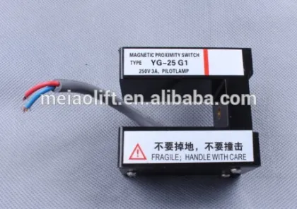 elevator using magnetic proximity switch