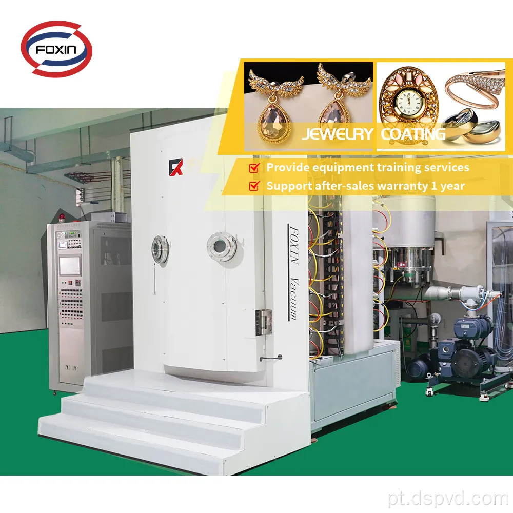 Peças A vácuo titânio PVD Douping Machine