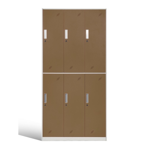 Стальные шкафчики безопасности узкие 6 дверных шкафчиков тренажерного зала