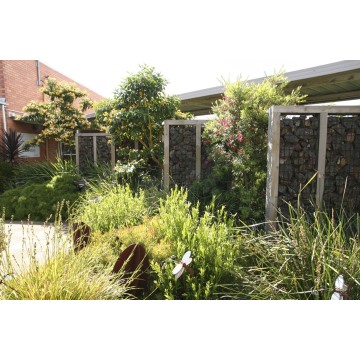 Gabion Fence и стена конфиденциальности камня