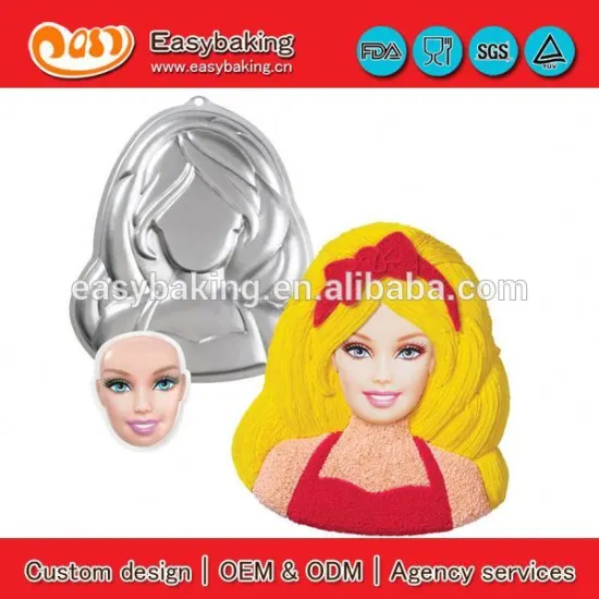 Heat-resistant barbie custom non-stick aluminium cake pan