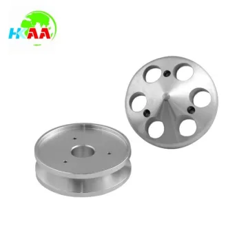 TS16949 standard custom design cnc precision machined aluminum alternator pulley, overrunning alternator pulley