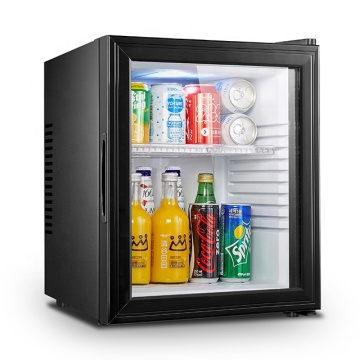 CE/CB/ETL/ROHS Approved 32L Compact Silent Hotel Mini Bar Fridge with Glass Door