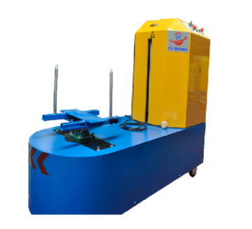 Plastic wrap baggage machine