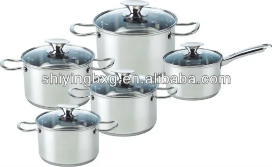 10pcs cookware set with s/s wire handle