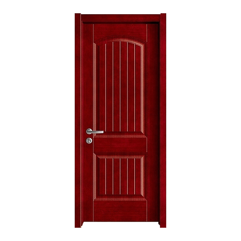 Panel Red and White Wooden Door