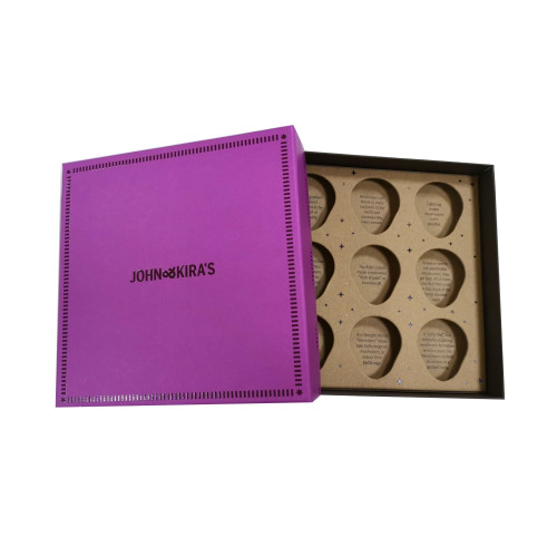High end sweet chocolate cardboard gift paper box