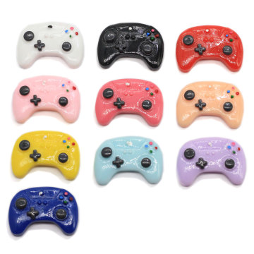 Neu angekommen Bunte Game Controller Harz Perlen DIY Home Craft handgemachte Kunst Dekor Telefon Fall Ornament Anhänger finden