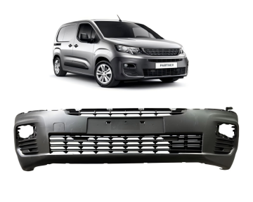 MAT-BLACK FRONT BUMPER WITH TOWING COVER FOR PARTNER 2019 OEM:9816765680