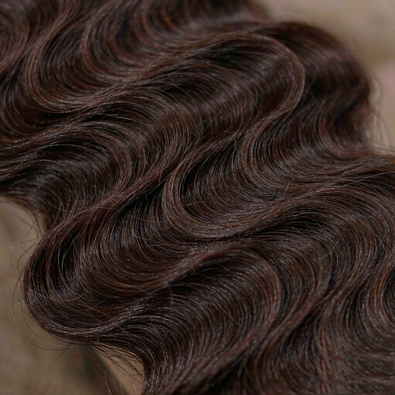 #4 Chocolate Brown Body Wave 13x4 Lace Front Wig 100% Human Hair