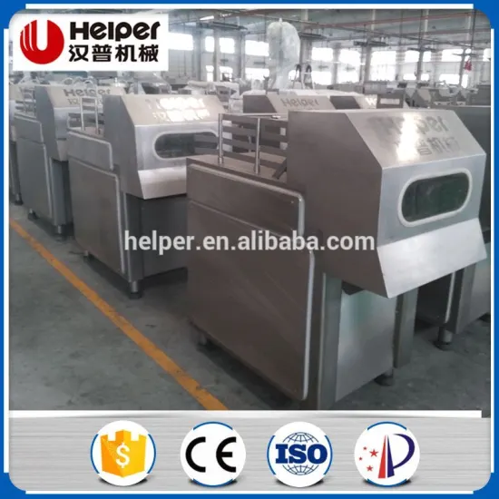 Automatic frozen meat cube cutting machine