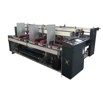 Manual 2pcs paper board carton gluing machine