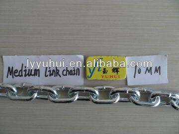 10mm galvanized medium link chain