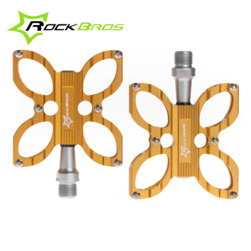 RockBros MTB BMX Folding Bike Bicycle Parts Axle 9/16" Aluminium Body Steel Spindle Cycling Seal Cartridge Bearing Pedal,5 Color