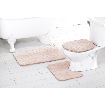 Luxury 3-Piece Non-Slip Super Water Absorption Bathroom Rugs Set