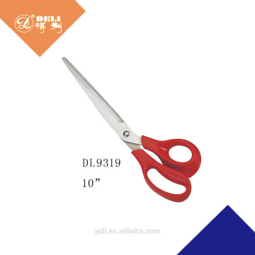10" high quality household Red handle stainless steel office scissors