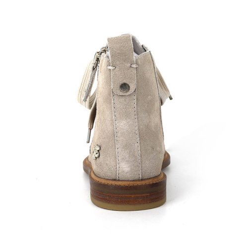 Fashion Suede Lace-Up Ankle Boots