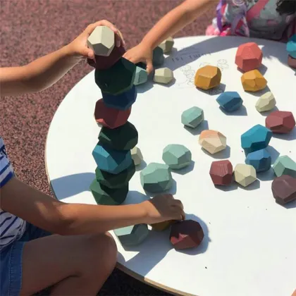 Best Trending Educational Toy: Tumi Ishi Balance Rock - Enhances Creativity and Wisdom in Children with Colorful Stones