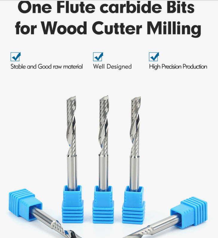 Tungsten Carbide Single Flute End Mill Cutters For Wood4 Png