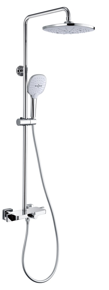 bath shower mixer with rain shower set