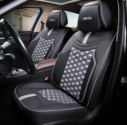 Summer Ice Silk Leather Seat Cushion Full Set for Car Seats