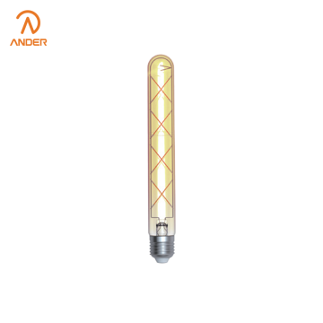 Ampoule à filaments dorés à six croix pour une ambiance vintage