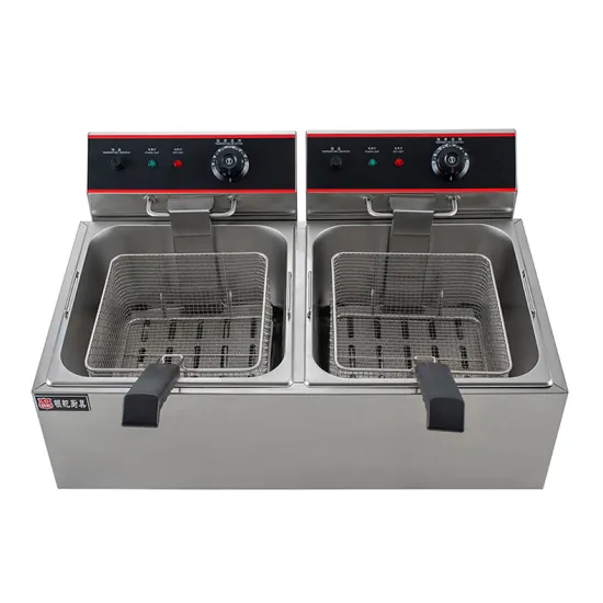 commercial 11L+11L dual cylinder electric fryer