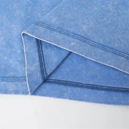 Custom Vintage Acid Wash Drop Shoulder T-Shirts for Women