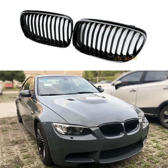 Gloss Black Front Bumper Grille for BMW 3 Series E92 E93 Pre-LCI 2006-2009