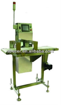 Metal detector for aluminum foil packaged products