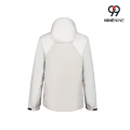 Giacca impermeabile da uomo con cappuccio color block