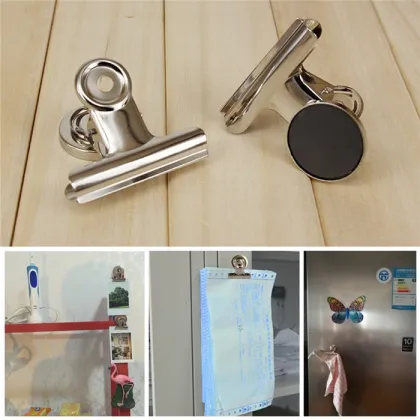 Magnetic Bulldog Clips - 31mm, 32mm, 50mm, 57mm Metal Paper Binder Clips