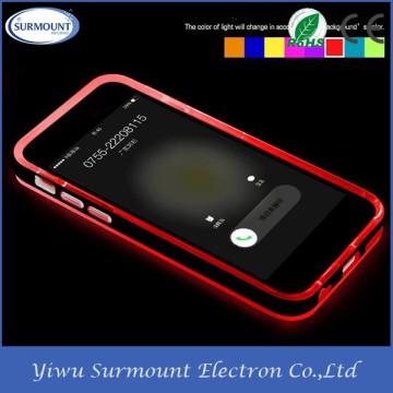 2015 Best selling !! LED Light Flash Cases for iPhone 6 Rock Case, Call Flash Light Case for iPhone 6 6Plus 6s TPU+PC Hybrid