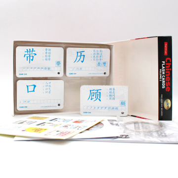 Juego educativo para niños de tarjetas flash chinas