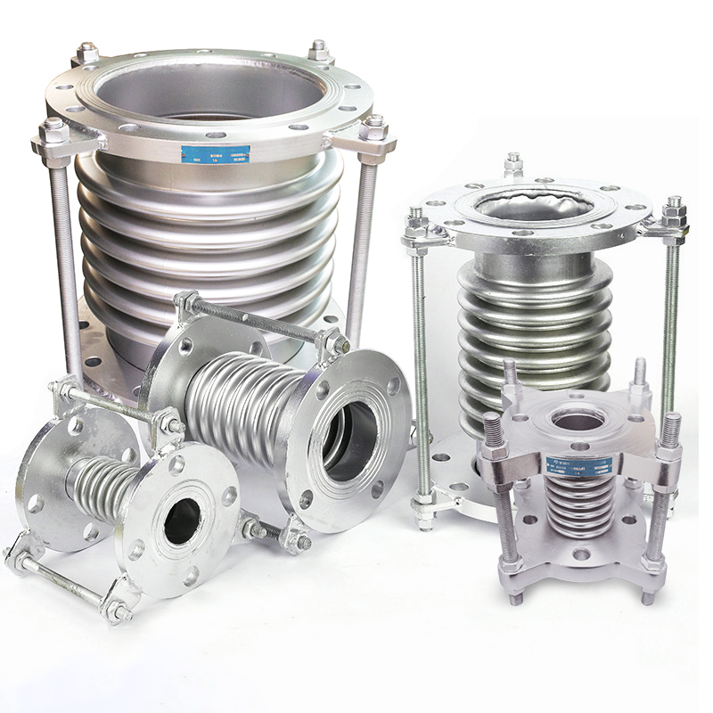 Juntas de expansão flexíveis de grande calibre 316 mangueiras de metal flexíveis de aço inoxidável onduladas juntas de expansão de metal