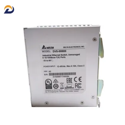 Delta DVS-008I00 8-Port Unmanaged Network Switch - IP40
