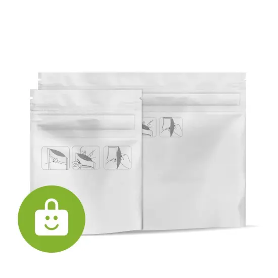 custom printing with children resistant zipper packaging