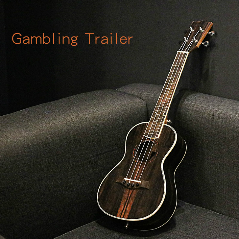 Ukulele 23 26 Inches Concert Ebony Mini Electric Acoustic Guitar 4 Strings Ukelele Guitarra Install Pickup Stringed Instrument