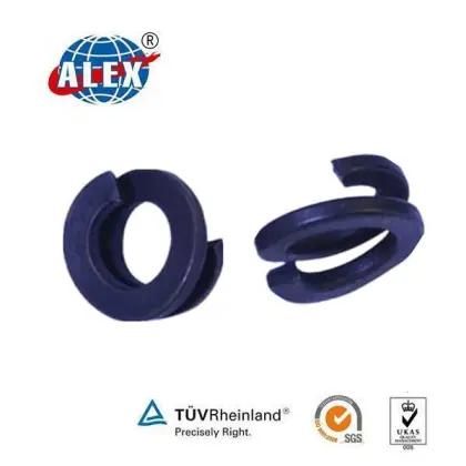 rail spring washer for railway fasteners, Customized DIN127 rail spring washer, rail spring washer Zinc plated +8651283639015