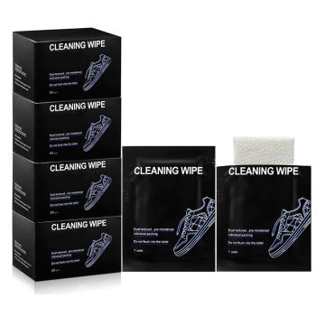 Na -customize na paglilinis ng sapatos ng logo na may polka tuldok