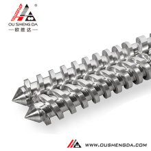 Parallel twin screw and barrel for extrusion machine