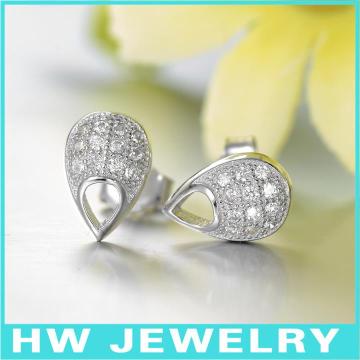 HWME392 round silver earring